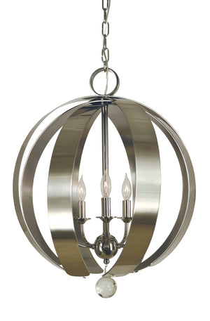 Framburg 5-light Stunning Mixed Metal Venus Chandelier - Handcrafted Elegance For Your Home Décor Needs Polished Nickel Metal 4778 Pn/Bn