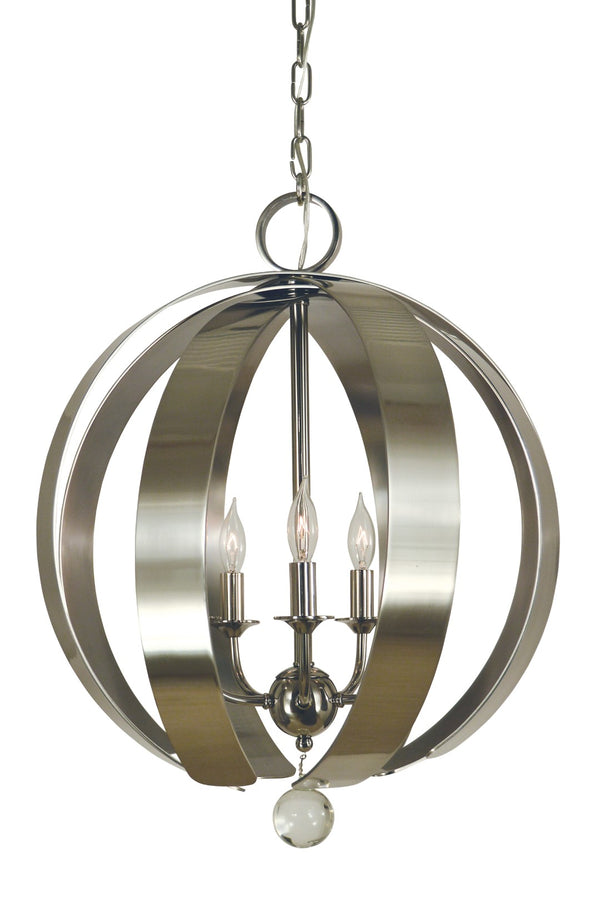 Framburg 5-light Stunning Mixed Metal Venus Chandelier - Handcrafted Elegance For Your Home Décor Needs Polished Nickel Metal 4778 Pn/Bn