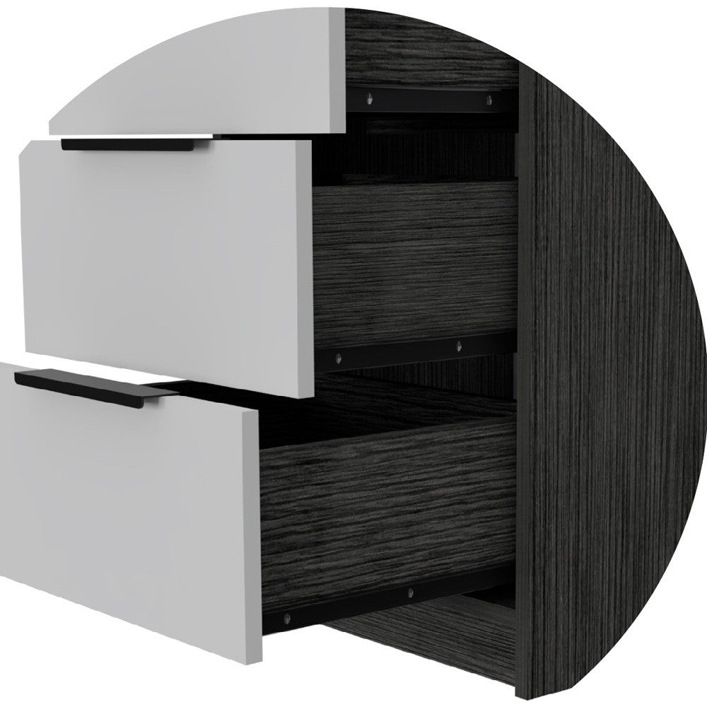 Homeroots 18" White Manufactured Wood Five Drawer Chest  Manufactured Wood 477807