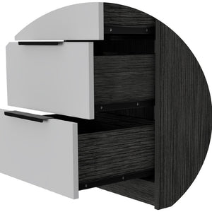 Homeroots 18" White Manufactured Wood Five Drawer Chest  Manufactured Wood 477807