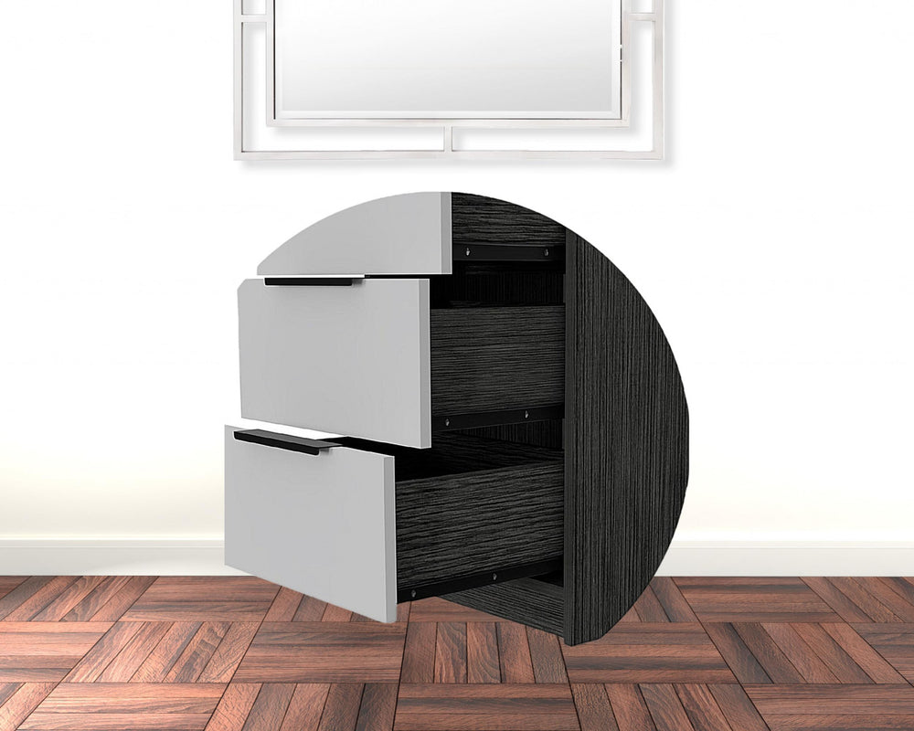 Homeroots 18" White Manufactured Wood Five Drawer Chest  Manufactured Wood 477807