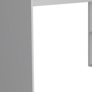 HomeRoots 60" White L-Shaped Computer Desk – Spacious, Modern Design with Storage for Home Office & Studies 477842