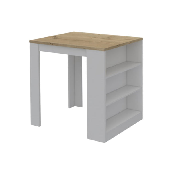 HomeRoots White 36" Kitchen Island with Storage - Versatile Farmhouse Charm, Durable Construction & Style 477891