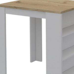 HomeRoots White 36" Kitchen Island with Storage - Versatile Farmhouse Charm, Durable Construction & Style 477891