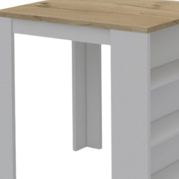 HomeRoots White 36" Kitchen Island with Storage - Versatile Farmhouse Charm, Durable Construction & Style 477891