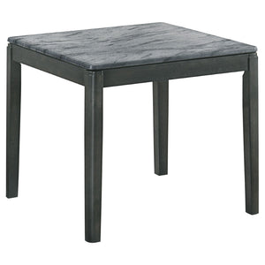 English Elm Fletcher Gloss White Lacquer Coffee and End Table Set for Modern Living Rooms B062S01616