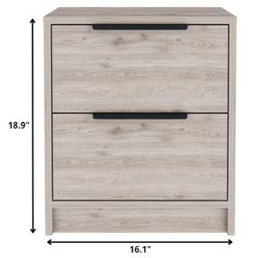 Homeroots 16" Rectangular One Drawer Two Doors With Manufactured Wood Top   477915