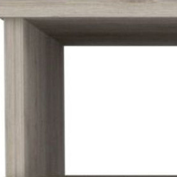 HomeRoots 20" Light Gray Wood Nightstand with Two Drawers - Modern Bedside Storage for Any Room Décor 477927