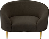 Ritz Brown Boucle Fabric Chair 477Brown-C Meridian Furniture