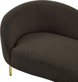 Ritz Brown Boucle Fabric Sofa 477Brown-S Meridian Furniture