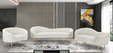 Ritz Cream Boucle Fabric Chair 477Cream-C Meridian Furniture