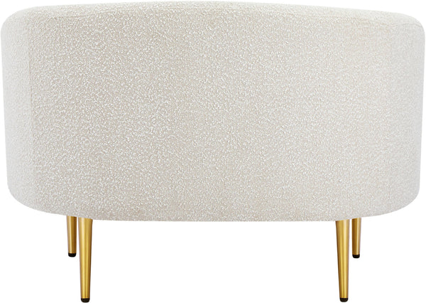 Ritz Cream Boucle Fabric Chair 477Cream-C Meridian Furniture