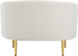 Ritz Cream Boucle Fabric Chair 477Cream-C Meridian Furniture