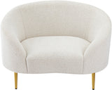 Ritz Cream Boucle Fabric Chair 477Cream-C Meridian Furniture