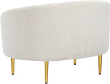 Ritz Cream Boucle Fabric Chair 477Cream-C Meridian Furniture