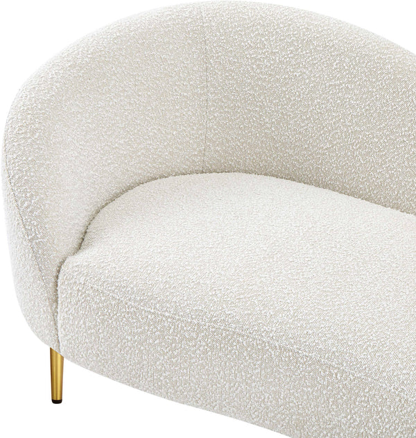 Ritz Cream Boucle Fabric Sofa 477Cream-S Meridian Furniture