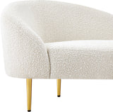 Ritz Cream Boucle Fabric Sofa 477Cream-S Meridian Furniture