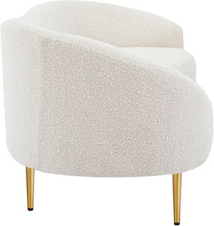 Ritz Cream Boucle Fabric Sofa 477Cream-S Meridian Furniture