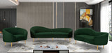 Ritz Green Boucle Fabric Chair 477Green-C Meridian Furniture