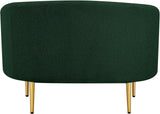 Ritz Green Boucle Fabric Chair 477Green-C Meridian Furniture