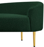 Ritz Green Boucle Fabric Sofa 477Green-S Meridian Furniture