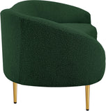 Ritz Green Boucle Fabric Sofa 477Green-S Meridian Furniture