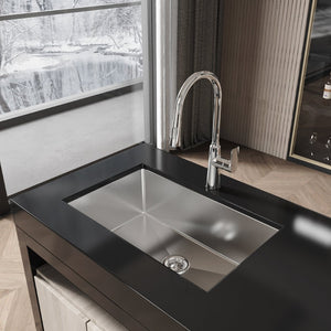 English Elm Stainless Steel Undermount Kitchen Sink Handmade Single Bowl Nano Brushed Finish T3177P286042