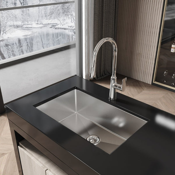 English Elm Stainless Steel Undermount Kitchen Sink Handmade Single Bowl Nano Brushed Finish T3177P286042