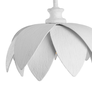 Sweetheart Wall Sconce - Nature-Inspired Gesso White Metal Fixture for Elegant Indoor Lighting