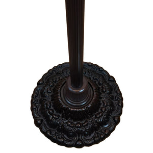 HomeRoots 69" Artisan Torchiere Floor Lamp – Stunning Red Dragonfly Shade for Cozy Ambient Lighting Spaces 478074