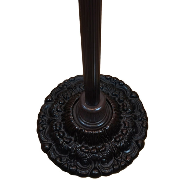 HomeRoots 69" Artisan Torchiere Floor Lamp – Stunning Red Dragonfly Shade for Cozy Ambient Lighting Spaces 478074