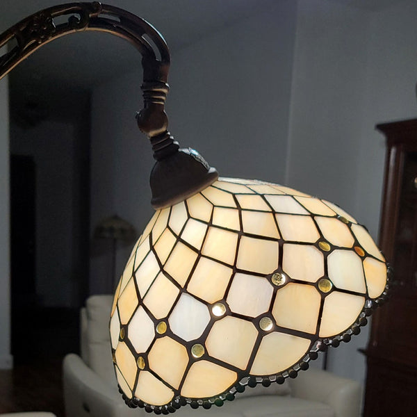 HomeRoots 62" Elegant Brown Metal Floor Lamp with White Glass Bowl Shade for Cozy Ambient Lighting 478081