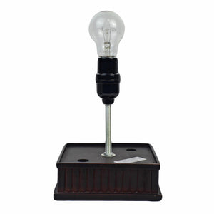 Homeroots 18" Tiffany Style Jeweled Dark Brown Base Table Lamp   478107