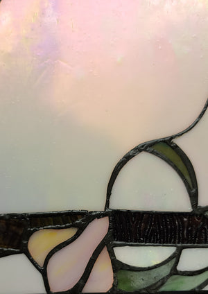 Homeroots 22" Dark Brown Metal Two Light Candlestick Table Lamp With Ivory Shade   478115