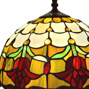 Homeroots 19" Dark Brown Metal Candlestick Table Lamp With Orange Dome Shade   478128