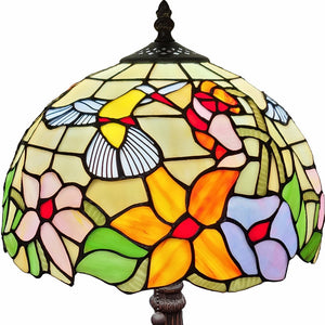 Homeroots 19" Dark Brown Metal Candlestick Table Lamp With Ivory Dome Shade   478129