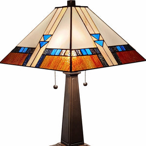 Homeroots 22" Dark Brown Metal Two Light Candlestick Table Lamp With Off White Empire Shade   478143