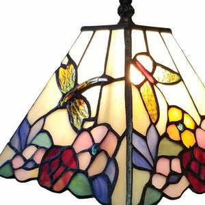 Homeroots 15" Dark Brown Metal Candlestick Table Lamp With Pink And Black Empire Shade   478145