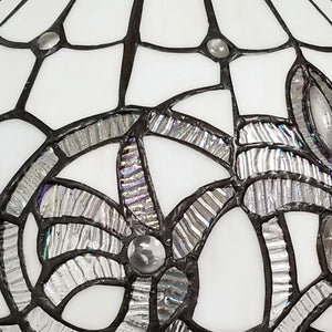 Homeroots 19" Dark Brown Metal Candlestick Table Lamp With White Dome Shade   478149