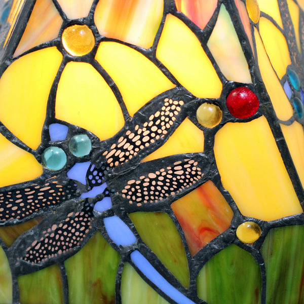 Homeroots 15" Dark Brown Metal Candlestick Table Lamp With Green Empire Shade   478152