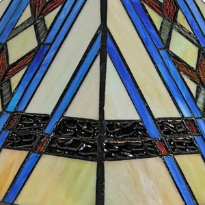 Homeroots 22" Dark Brown Metal Two Light Candlestick Table Lamp With Blue Empire Shade   478153