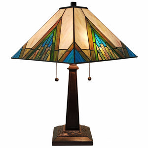 Homeroots 22" Dark Brown Metal Two Light Candlestick Table Lamp With Beige Shade   478174