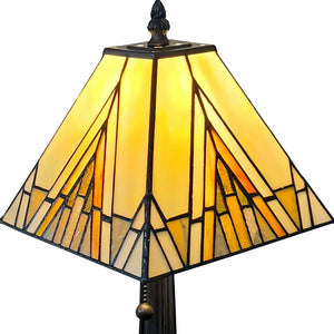 Homeroots 15" Dark Brown Metal Candlestick Table Lamp With Beige Shade   478176