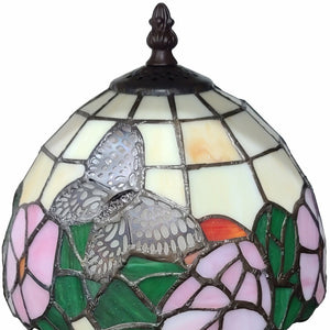 Homeroots 15" Dark Brown Metal Candlestick Table Lamp With Beige Shade   478178