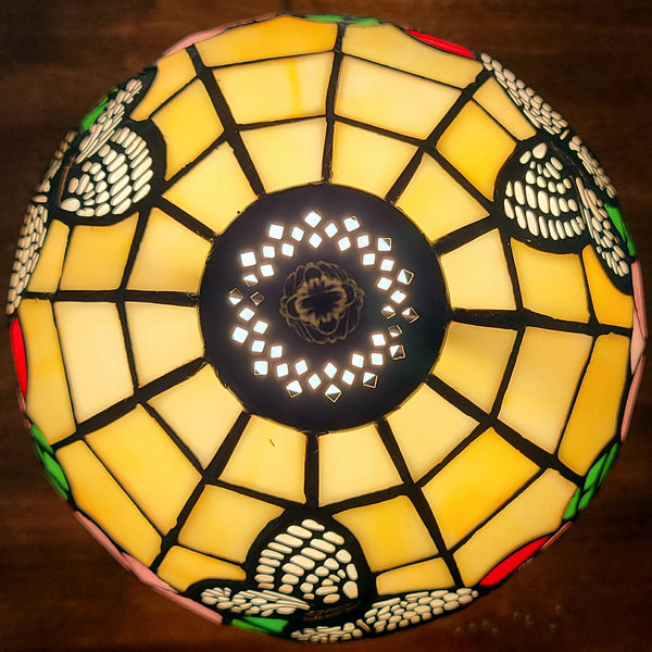 Homeroots 15" Dark Brown Metal Candlestick Table Lamp With Beige Shade   478178