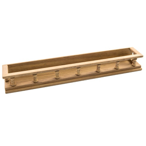 Homeroots Wall Mounted 23.50 " Wood Spice Rack  Wood 478230