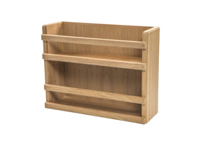 Homeroots Wall Mounted 13.13 " Wood Spice Rack  Wood 478231