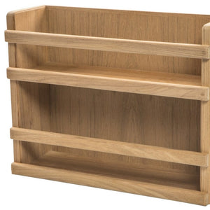 Homeroots Wall Mounted 13.13 " Wood Spice Rack  Wood 478231