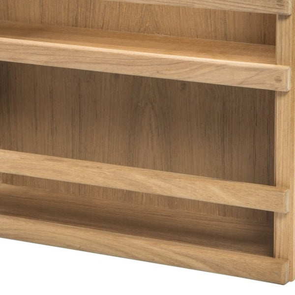 Homeroots Wall Mounted 13.13 " Wood Spice Rack  Wood 478231
