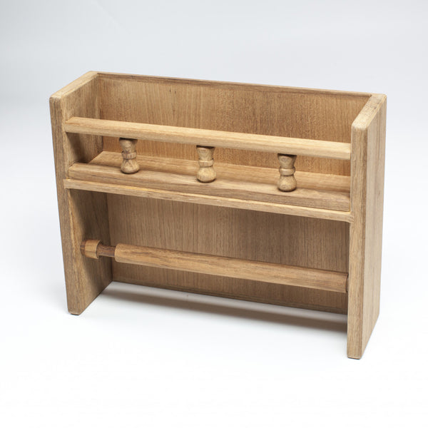 Homeroots Wall Mounted 13.07 " Wood Spice Jar & Rack Set  Wood 478234